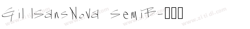 Gil lSansNova  SemiB字体转换